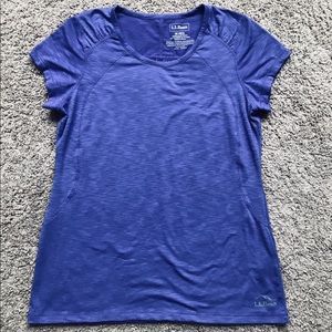 L.L.Bean Purple Short Sleeve Top